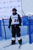 Canada's Simon Pouliot-Cavanagh at the FIS Freestyle World Cup in Calgary on January 26, 2013.